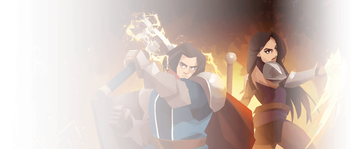 Combo Card Clashers Warrior and Mage